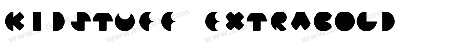 Kidstuff ExtraBold字体转换